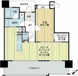 エイルマンション博多駅の物件間取画像